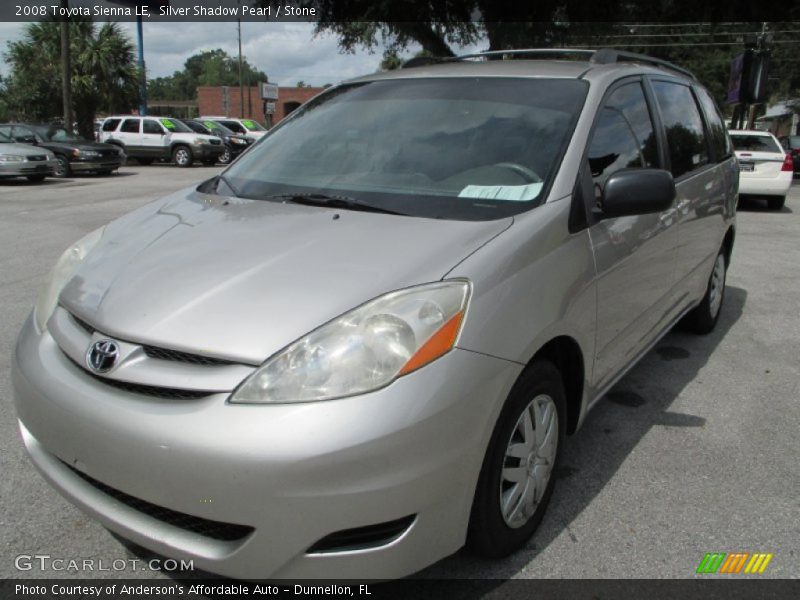 Silver Shadow Pearl / Stone 2008 Toyota Sienna LE