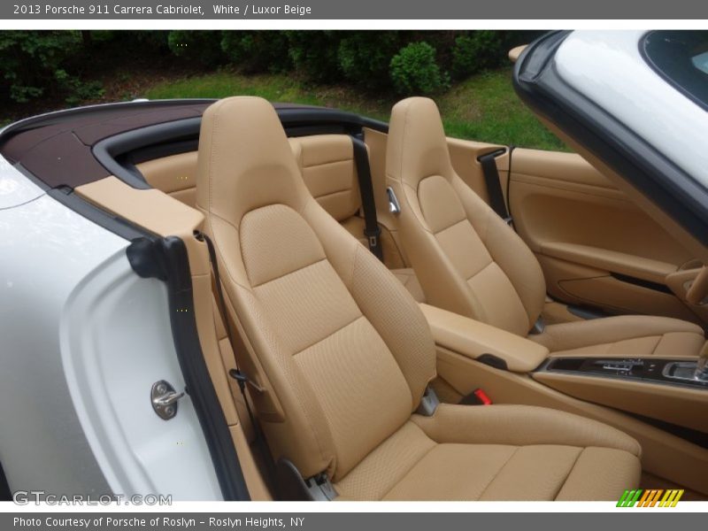 White / Luxor Beige 2013 Porsche 911 Carrera Cabriolet