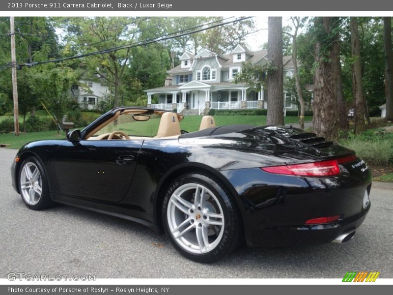 Black / Luxor Beige 2013 Porsche 911 Carrera Cabriolet