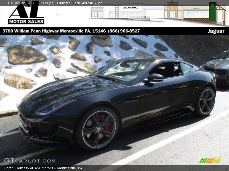 Ultimate Black Metallic / Jet 2016 Jaguar F-TYPE R Coupe