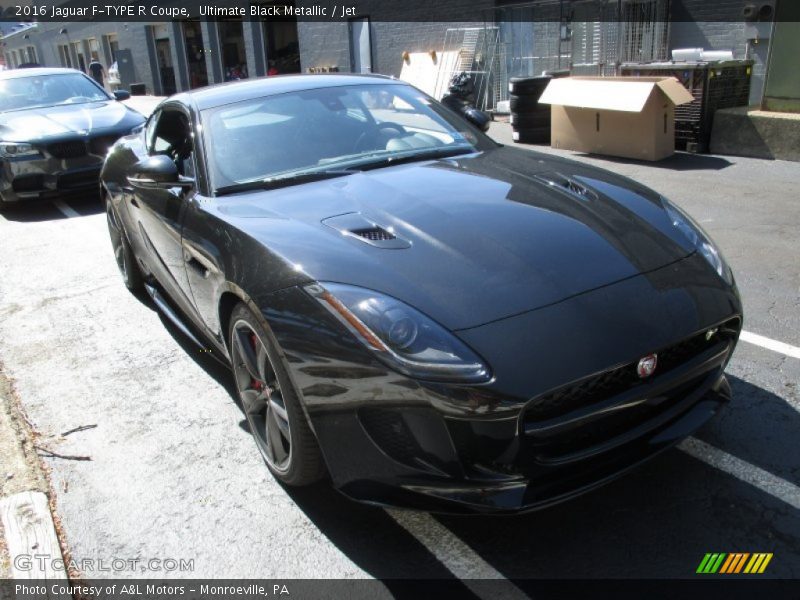 Ultimate Black Metallic / Jet 2016 Jaguar F-TYPE R Coupe