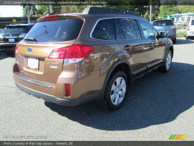 Caramel Bronze Pearl / Warm Ivory 2012 Subaru Outback 2.5i Premium
