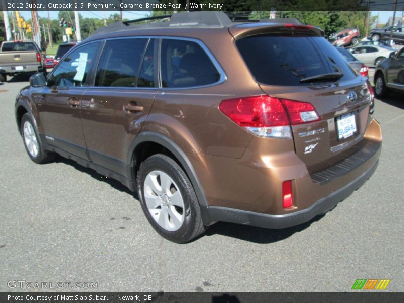 Caramel Bronze Pearl / Warm Ivory 2012 Subaru Outback 2.5i Premium