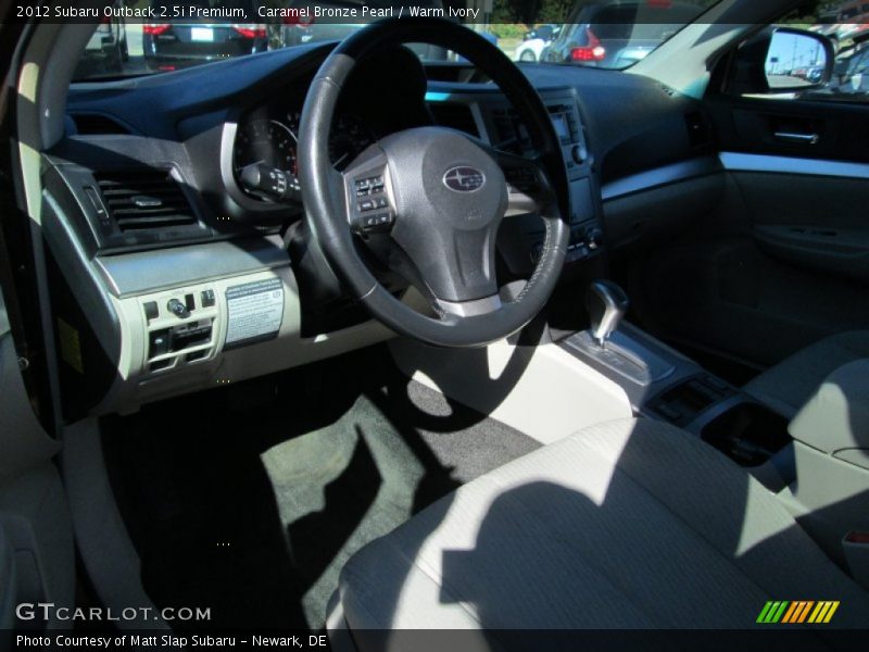Caramel Bronze Pearl / Warm Ivory 2012 Subaru Outback 2.5i Premium