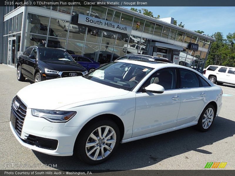 Glacier White Metallic / Nougat Brown 2016 Audi A6 3.0 TDI Premium Plus quattro