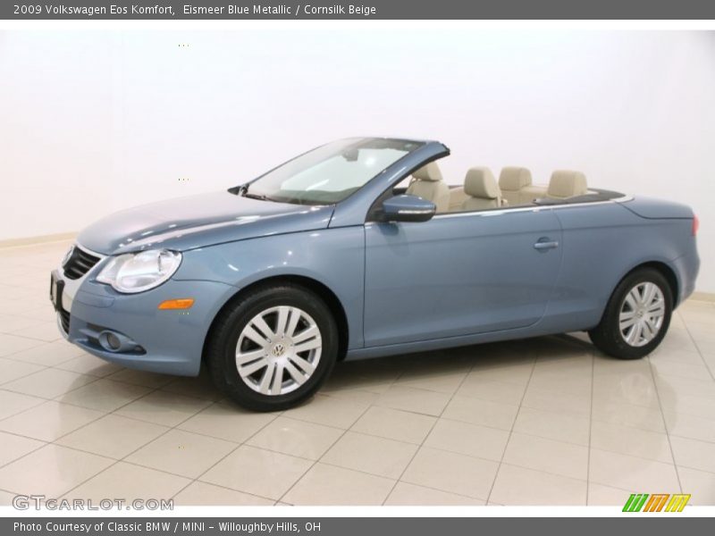Eismeer Blue Metallic / Cornsilk Beige 2009 Volkswagen Eos Komfort