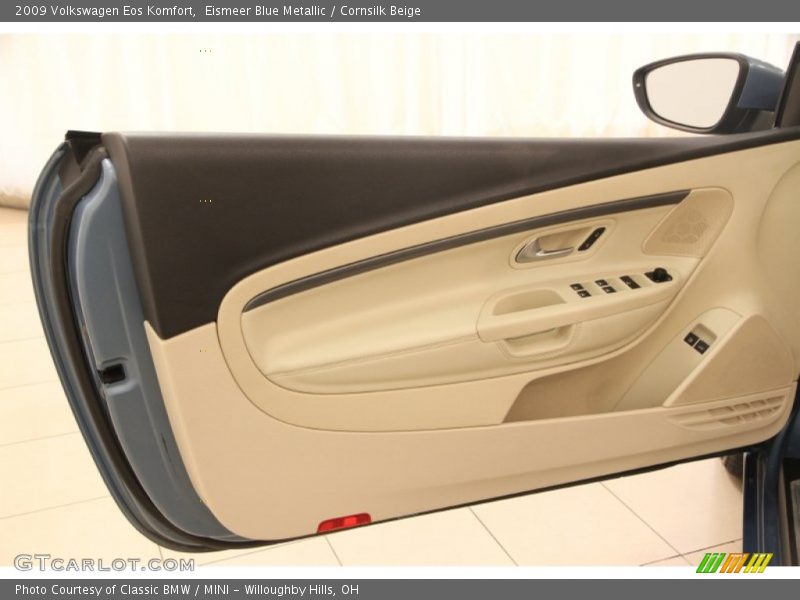 Eismeer Blue Metallic / Cornsilk Beige 2009 Volkswagen Eos Komfort