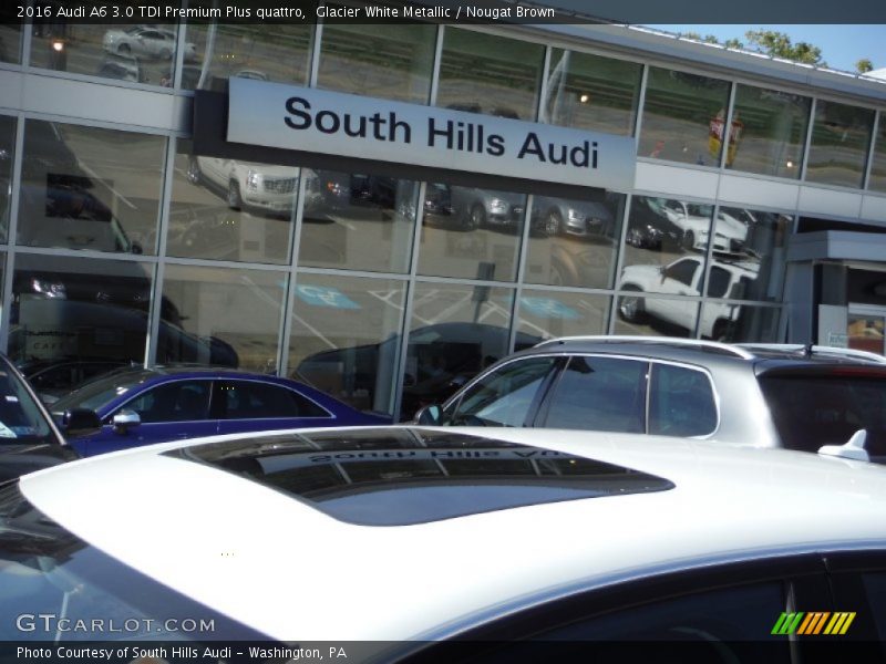 Glacier White Metallic / Nougat Brown 2016 Audi A6 3.0 TDI Premium Plus quattro