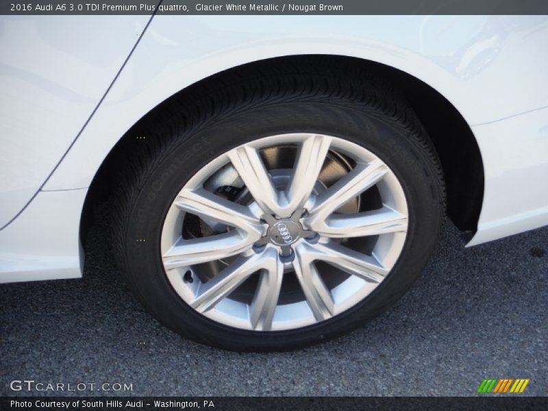 Glacier White Metallic / Nougat Brown 2016 Audi A6 3.0 TDI Premium Plus quattro