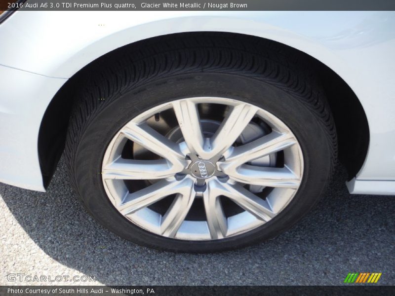 Glacier White Metallic / Nougat Brown 2016 Audi A6 3.0 TDI Premium Plus quattro