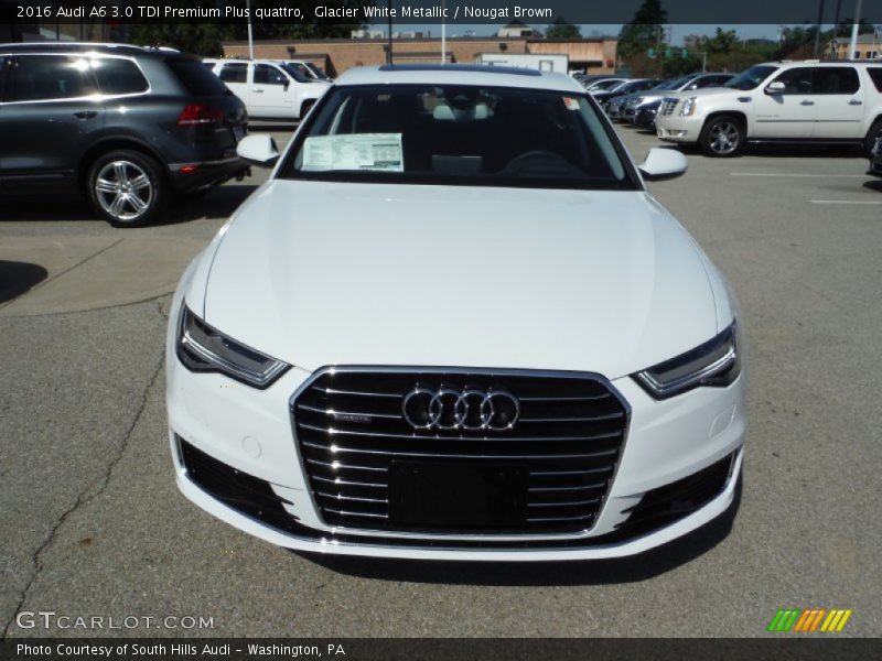 Glacier White Metallic / Nougat Brown 2016 Audi A6 3.0 TDI Premium Plus quattro