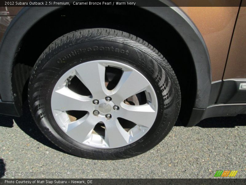Caramel Bronze Pearl / Warm Ivory 2012 Subaru Outback 2.5i Premium