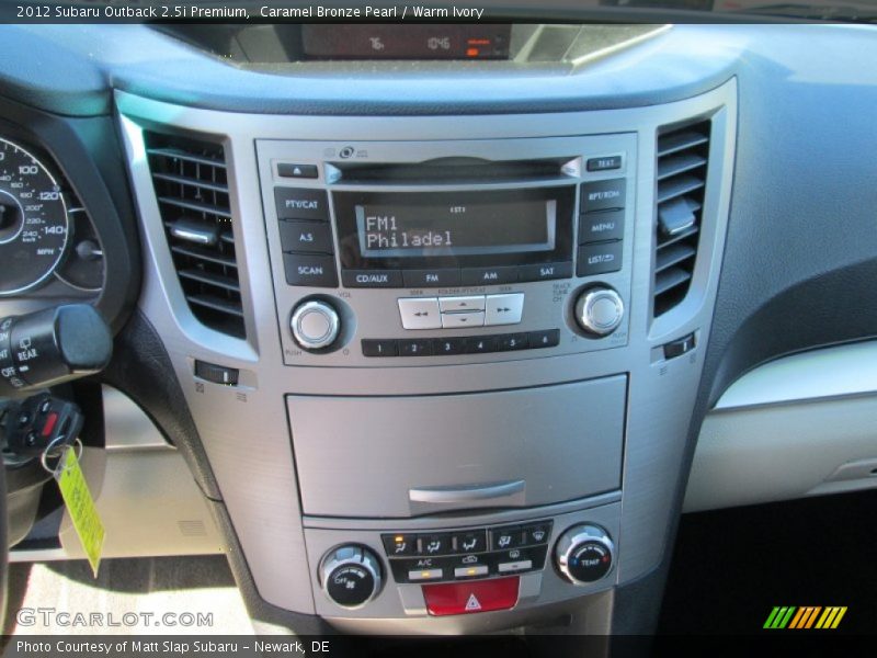Caramel Bronze Pearl / Warm Ivory 2012 Subaru Outback 2.5i Premium