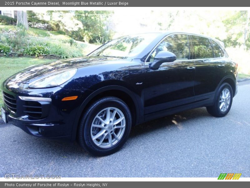 Moonlight Blue Metallic / Luxor Beige 2015 Porsche Cayenne Diesel