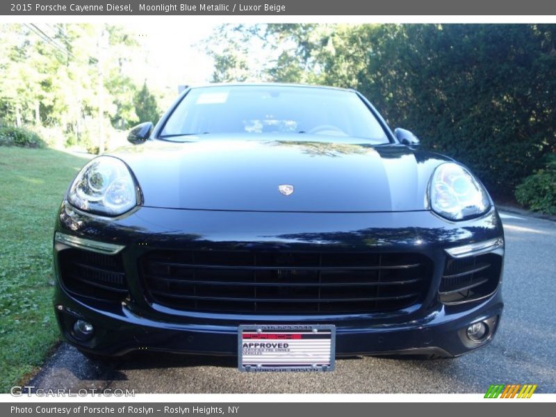 Moonlight Blue Metallic / Luxor Beige 2015 Porsche Cayenne Diesel