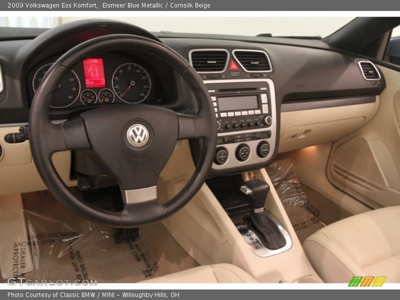 Eismeer Blue Metallic / Cornsilk Beige 2009 Volkswagen Eos Komfort