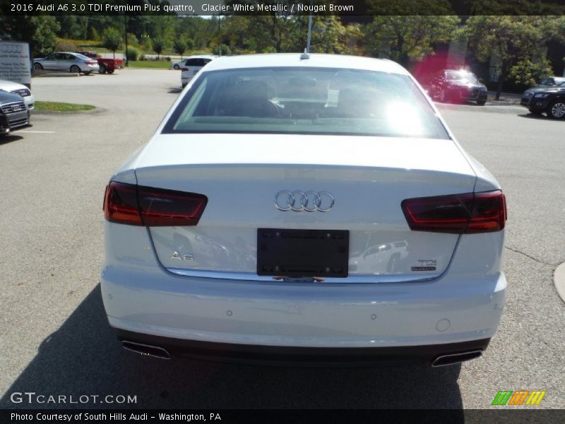 Glacier White Metallic / Nougat Brown 2016 Audi A6 3.0 TDI Premium Plus quattro