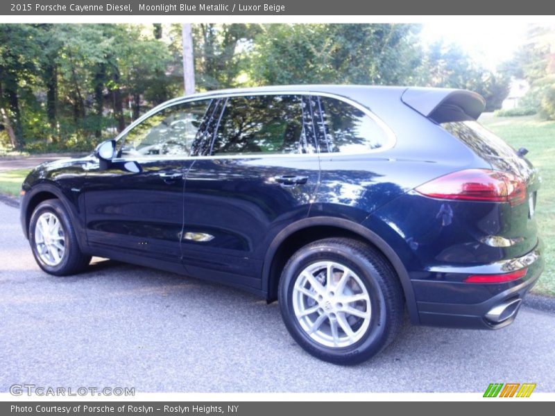 Moonlight Blue Metallic / Luxor Beige 2015 Porsche Cayenne Diesel