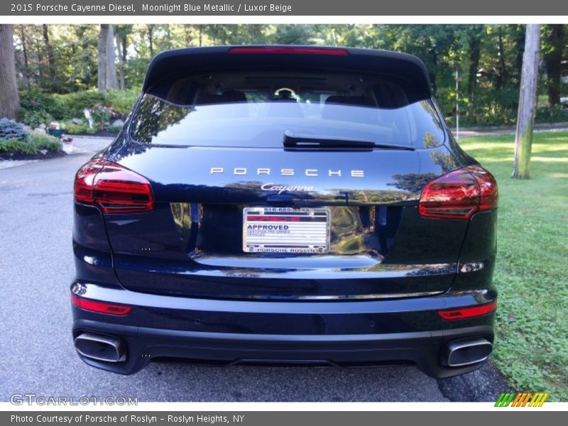 Moonlight Blue Metallic / Luxor Beige 2015 Porsche Cayenne Diesel