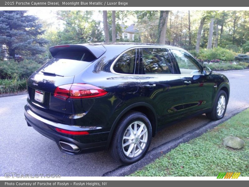 Moonlight Blue Metallic / Luxor Beige 2015 Porsche Cayenne Diesel