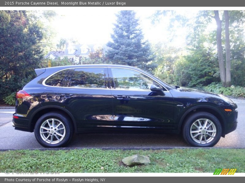 Moonlight Blue Metallic / Luxor Beige 2015 Porsche Cayenne Diesel