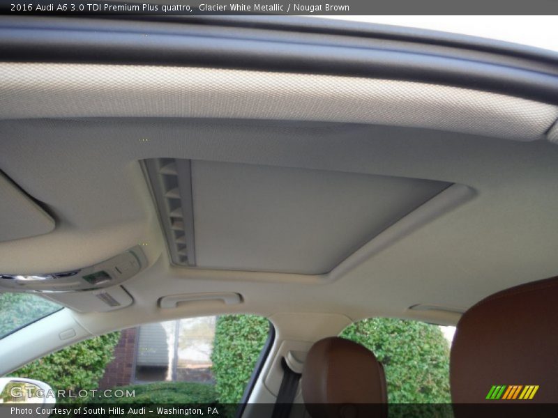 Glacier White Metallic / Nougat Brown 2016 Audi A6 3.0 TDI Premium Plus quattro