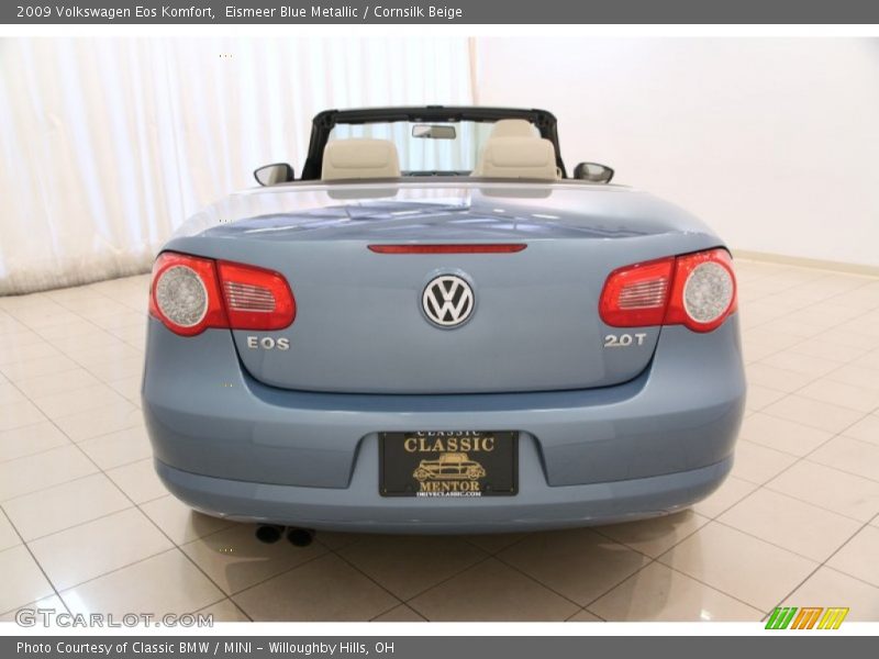 Eismeer Blue Metallic / Cornsilk Beige 2009 Volkswagen Eos Komfort