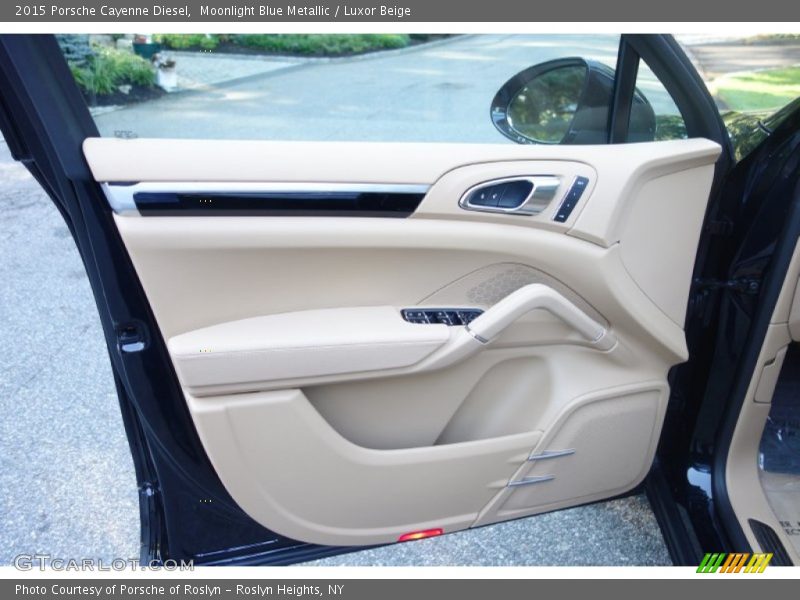 Moonlight Blue Metallic / Luxor Beige 2015 Porsche Cayenne Diesel