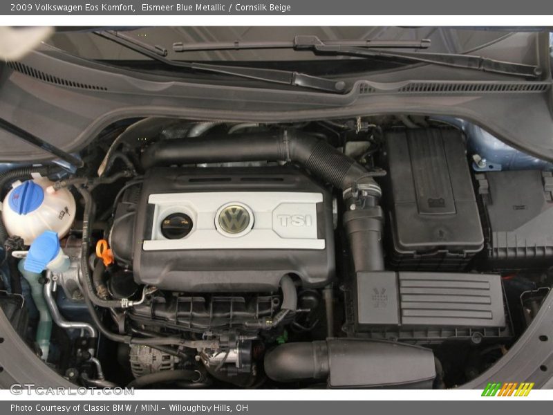 Eismeer Blue Metallic / Cornsilk Beige 2009 Volkswagen Eos Komfort