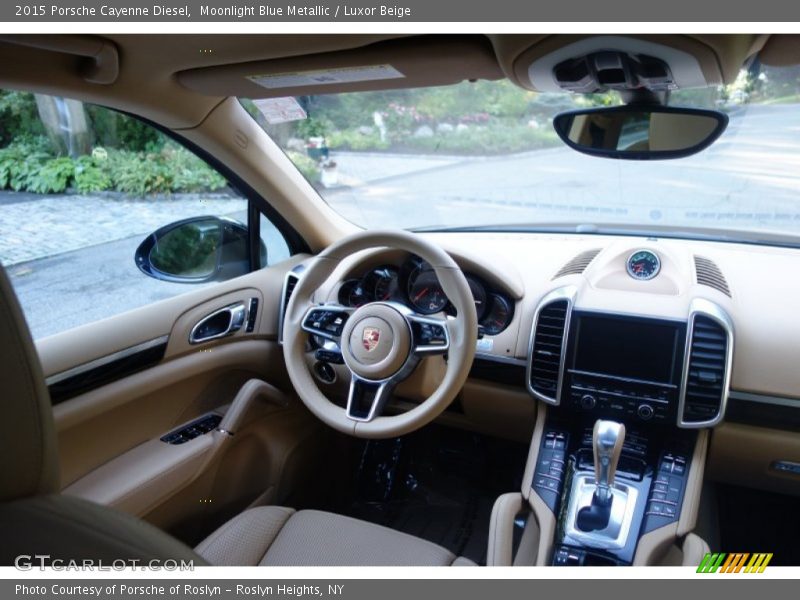 Moonlight Blue Metallic / Luxor Beige 2015 Porsche Cayenne Diesel
