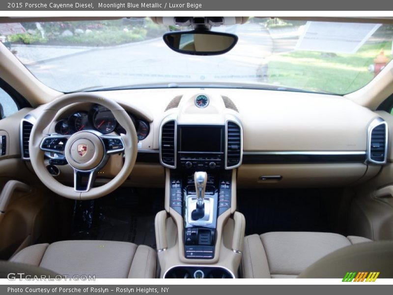 Moonlight Blue Metallic / Luxor Beige 2015 Porsche Cayenne Diesel