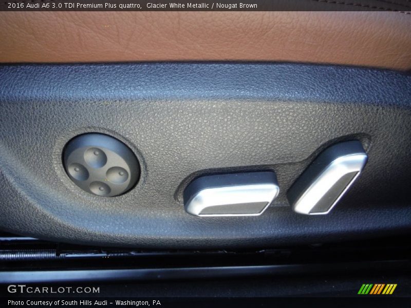 Glacier White Metallic / Nougat Brown 2016 Audi A6 3.0 TDI Premium Plus quattro