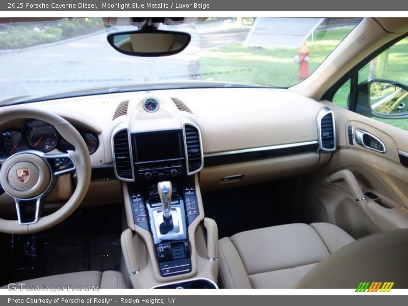 Moonlight Blue Metallic / Luxor Beige 2015 Porsche Cayenne Diesel