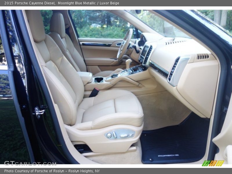 Moonlight Blue Metallic / Luxor Beige 2015 Porsche Cayenne Diesel