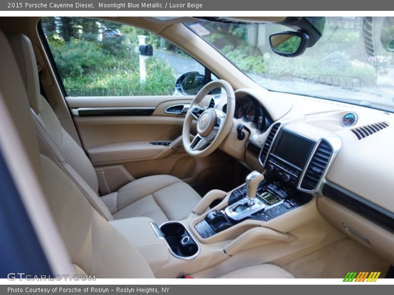 Moonlight Blue Metallic / Luxor Beige 2015 Porsche Cayenne Diesel