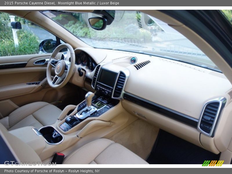 Moonlight Blue Metallic / Luxor Beige 2015 Porsche Cayenne Diesel