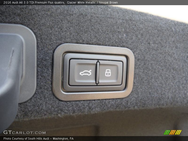Glacier White Metallic / Nougat Brown 2016 Audi A6 3.0 TDI Premium Plus quattro