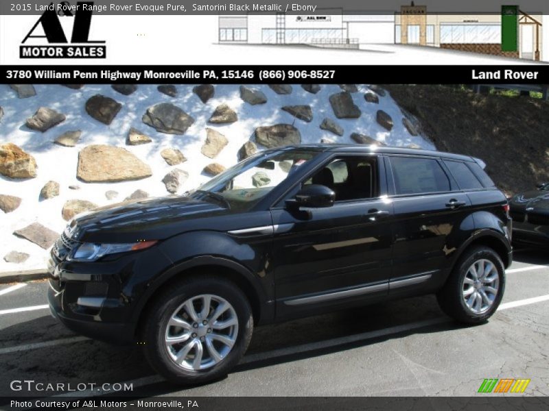 Santorini Black Metallic / Ebony 2015 Land Rover Range Rover Evoque Pure
