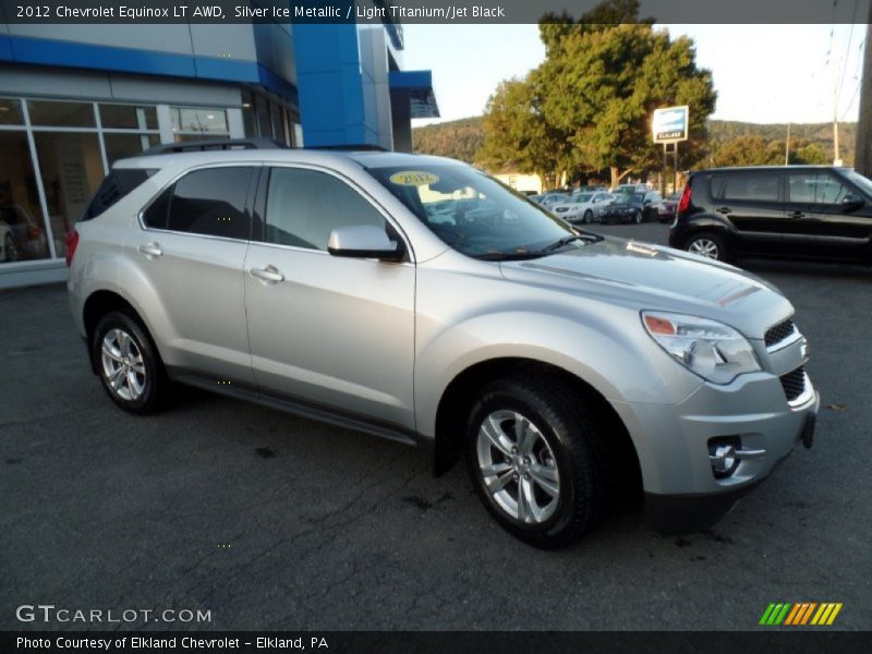 Silver Ice Metallic / Light Titanium/Jet Black 2012 Chevrolet Equinox LT AWD