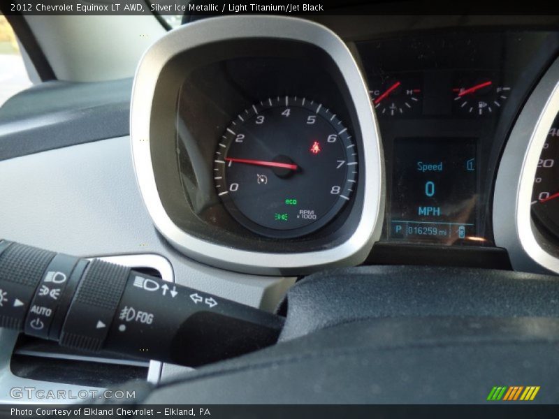 Silver Ice Metallic / Light Titanium/Jet Black 2012 Chevrolet Equinox LT AWD