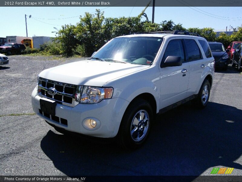 Oxford White / Charcoal Black 2012 Ford Escape XLT 4WD