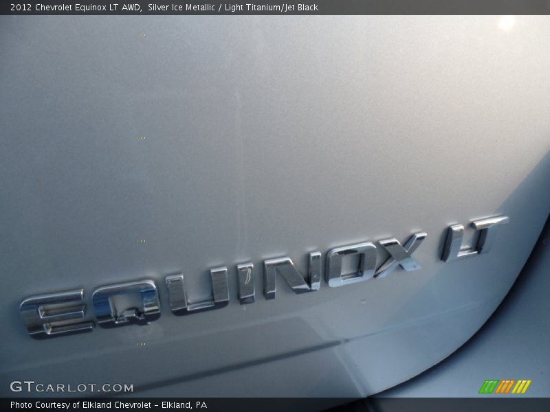 Silver Ice Metallic / Light Titanium/Jet Black 2012 Chevrolet Equinox LT AWD