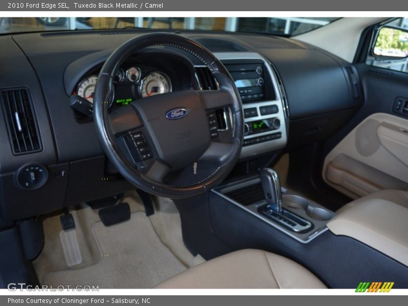 Tuxedo Black Metallic / Camel 2010 Ford Edge SEL