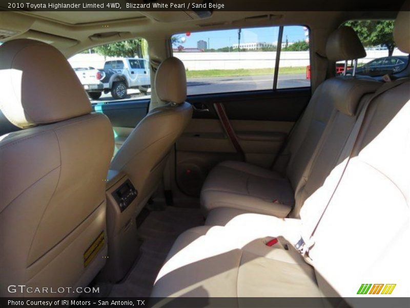 Blizzard White Pearl / Sand Beige 2010 Toyota Highlander Limited 4WD