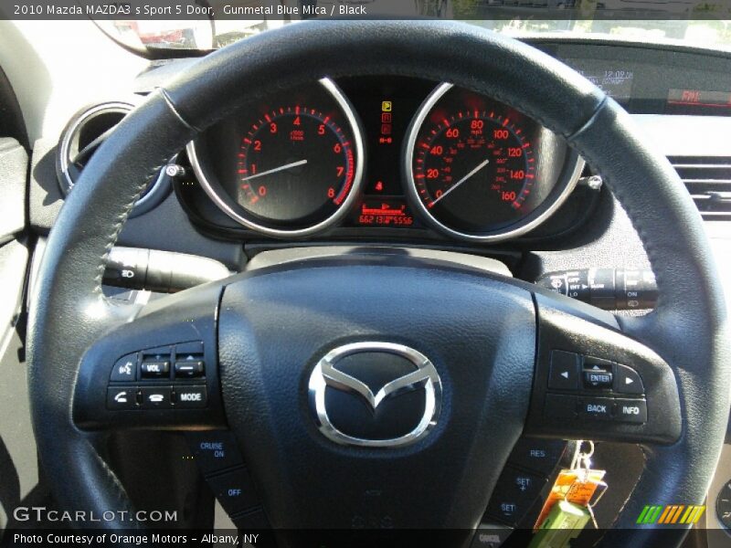 Gunmetal Blue Mica / Black 2010 Mazda MAZDA3 s Sport 5 Door