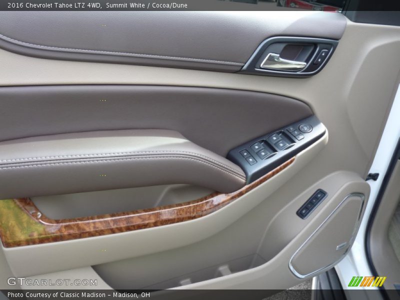 Summit White / Cocoa/Dune 2016 Chevrolet Tahoe LTZ 4WD