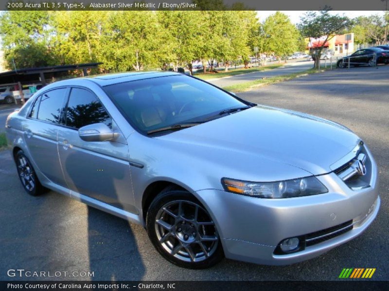 Alabaster Silver Metallic / Ebony/Silver 2008 Acura TL 3.5 Type-S
