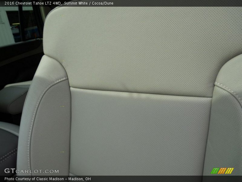 Summit White / Cocoa/Dune 2016 Chevrolet Tahoe LTZ 4WD
