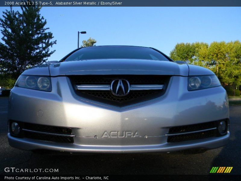 Alabaster Silver Metallic / Ebony/Silver 2008 Acura TL 3.5 Type-S