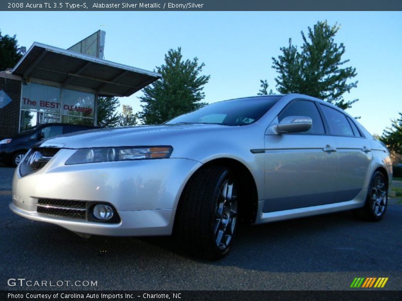 Alabaster Silver Metallic / Ebony/Silver 2008 Acura TL 3.5 Type-S